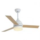 Ανεμιστήρας Οροφής 122Cm 70W με 3 Φτερά Οξιά και Φωτιστικό LED 24W με Τηλεχειριστήριο