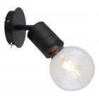 Φωτιστικό Κρεβατοκάμαρας Απλίκα Hermine 1xE27 Max60W Μέταλλο Μαύρο