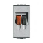 Πρίζα Living Light Ηxείων 1 Στοιχείου Aluminium Tech