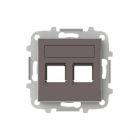 Μετώπη RJ11/RJ45 2 Γραμμών Taupe Sky