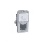 Πρίζα RJ45 UTP6 1 Στοιχείου Μαύρη Mosaic
