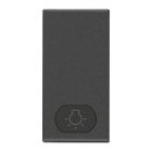 Πλήκτρο 1Μ με Σύμβολο Φώς Carbon Matt Neve Up