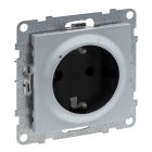 Seano Συνδεδεμένη Πρίζα 2Π+Γ Aluminium
