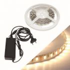 Ταινία LED 2m 9.6W IP20 με Τροφοδοτικό Blister Θερμό Λευκό