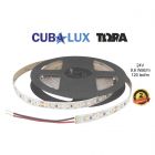 Ταινία LED CRI80 9.6 Watt/M 24V IP20 120LED/M 2700K Θερμό Λευκό 5m