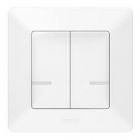 Συνδεδεμένος Ασύρματος Διπλός Διακόπτης ON/OFF Λευκός Netatmo Valena Life