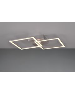 Φωτιστικό Σαλονιού Πλαφονιέρα Trail LED 20W 3000K 2250Lm IP20 Μέταλλο Τιτάνιο