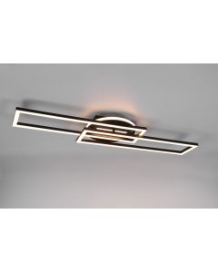 Φωτιστικό Σαλονιού Πλαφονιέρα Twister LED 30W 2700 - 6000K 4500Lm IP20 Μέταλλο Μαύρο Ματ Reality